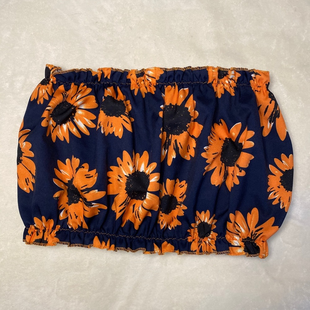 Sum flower tube  top
